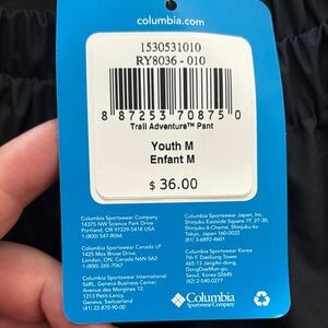 Columbia Youth Trail Adventure Pant in Black